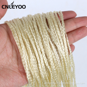 28 inch fine woven gift safe fashion golden synthetic fiber braided crochet hair